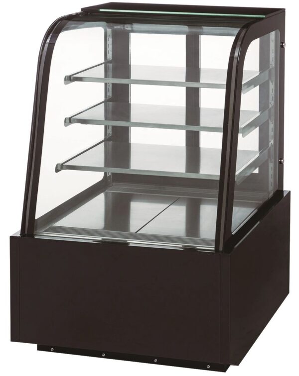 DUKERS DDM36R-CB 36" CURVED GLASS REFRIGERATED BAKERY DISPLAY CASE