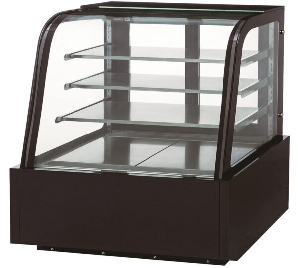 DUKERS DDM48R-CB 48" CURVED GLASS REFRIGERATED BAKERY DISPLAY CASE